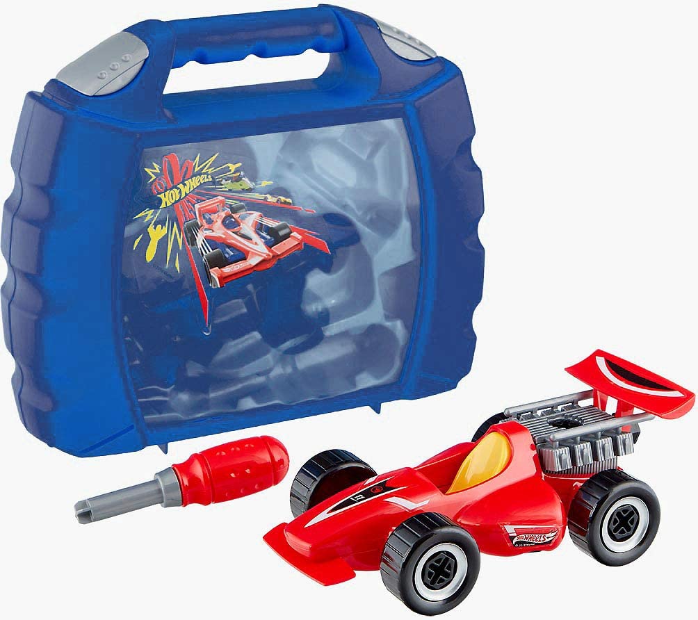 Theo Klein 8013 - Hot Wheels Grand Prix Case, Multi - Colored