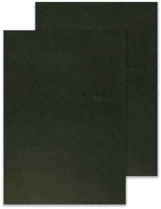 Q-Connect A4 Binding Comb Covers Leathergrain - Black (Pack of 100)