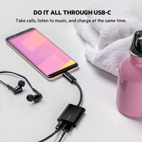 Belkin CONNECT USB-C audio and charging adapter (USB-C headphone adapter, fast charging with USB-C PD for Pixel, iPad Pro and other devices, e.g. from Samsung) - Image 2