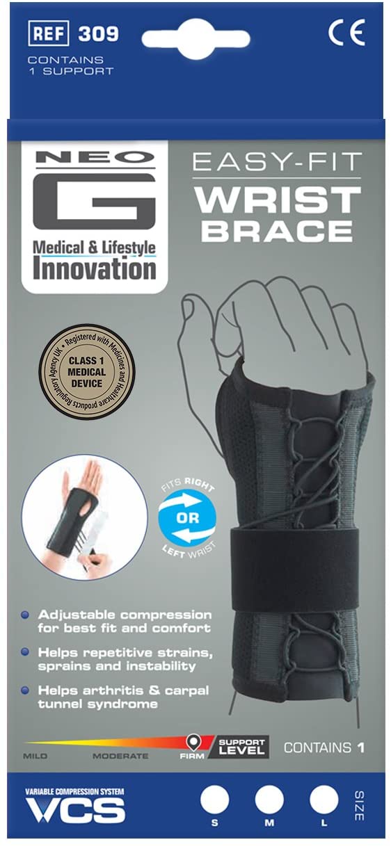 Neo-G Wrist Support Easy-Fit, Carpal Tunnel Wrist Splint, Hand Splints for Carpal Tunnel Syndrome Strains, Sprains - Image 2