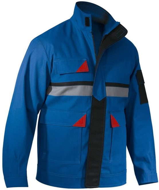 Kubler 16165881-4650-25 Protect Jacket Classiq Brand X Size 25 in Cornflower Blue/red