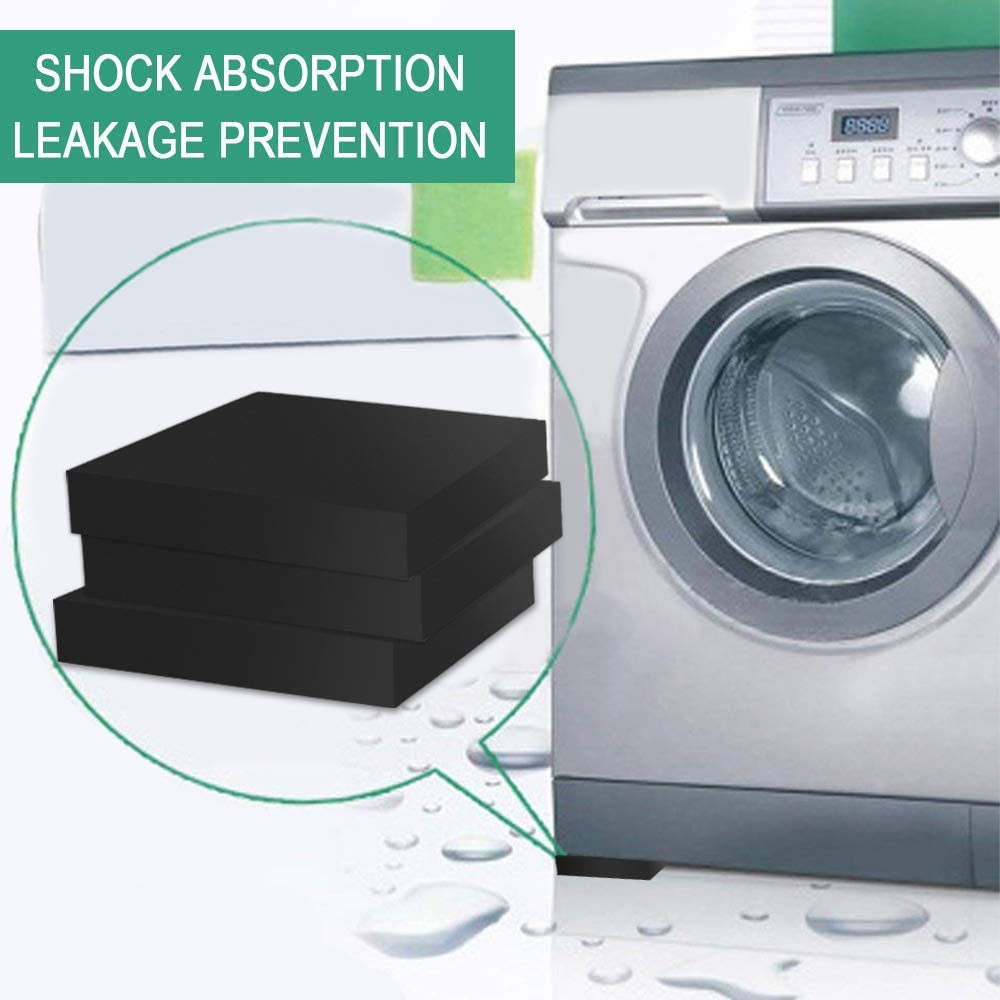 Shock Absorbing Washer Pads Pads Universal Anti-Vibration Pads for Washing Machine Fridge Washing Machine Dryer Treadmill Big Appliance Accessory (10 Pcs) - Image 2