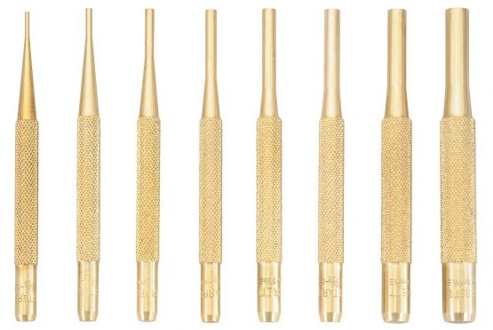 Starrett SB565Z Brass Drive Pin Punches Set, 8 Pieces - Image 2