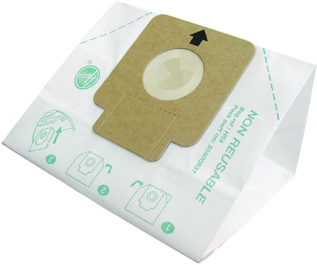 Hoover Genuine H64 Paper Bag for The Freespace Sprint, Flash Cylinders, White - Image 2