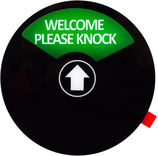 Kichwit Privacy Sign, Do Not Disturb Sign, Out of Office Sign, Welcome Please Knock Sign, Office Sign, 5 Inch, Black - Image 3