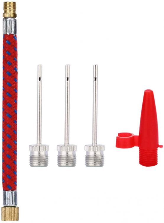TYPHEERX Pump Adaptor Kit Set Valve Adapter Converter Flexible Air Hose Valve Connectors for Toys Sports Soccer Basketball Football