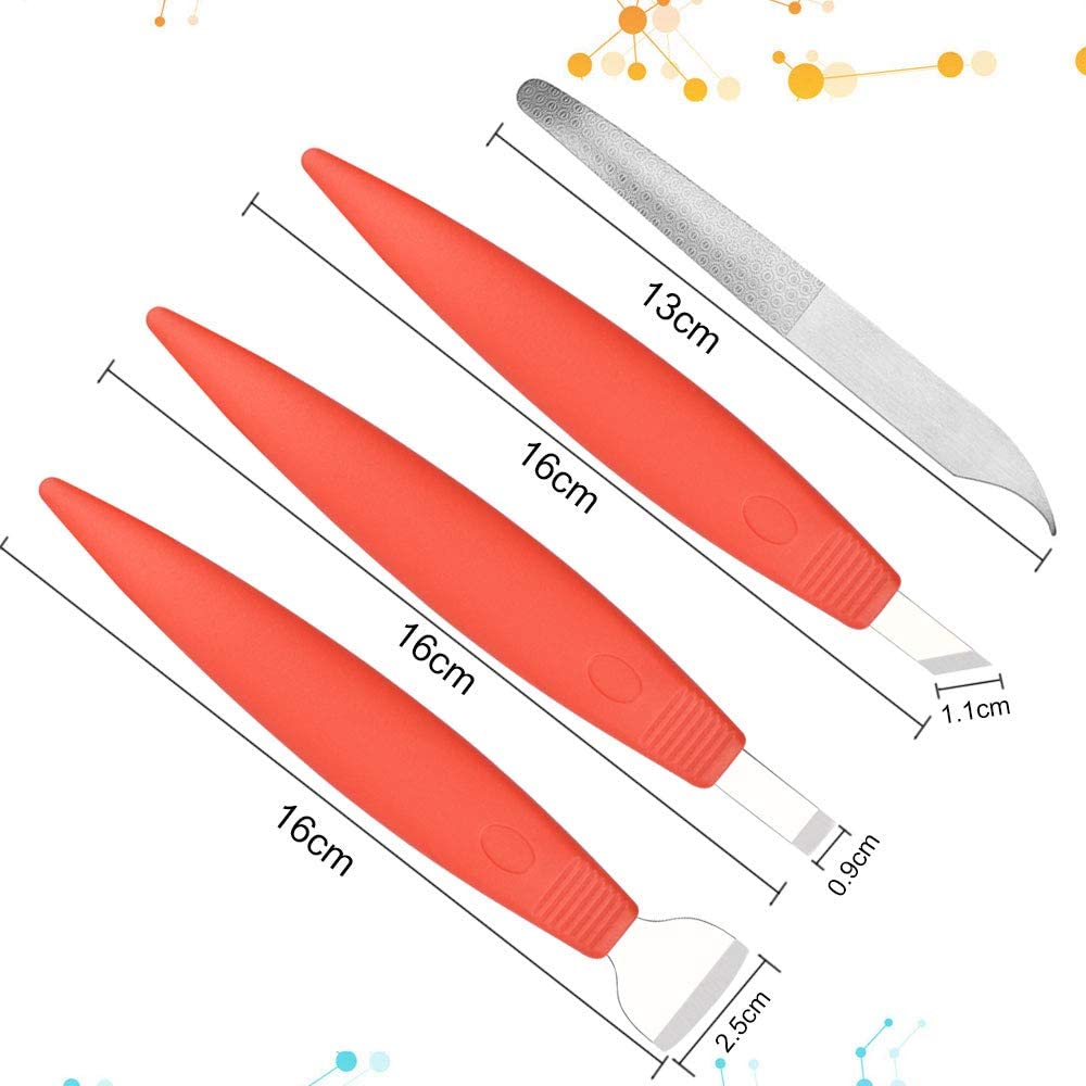 RMENOOR Pedicure Set Stainless Steel Nails File Kit Professional