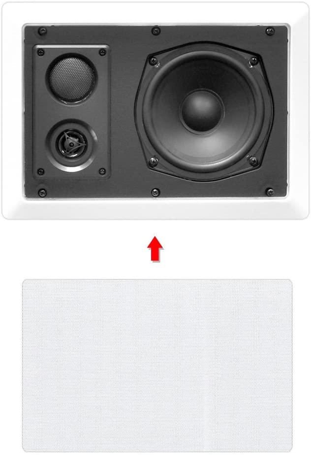 Pyle PDIW87 loudspeaker - loudspeakers (AC, In-wall/in-ceiling, Wired, Terminal, 50 - 20000 Hz), White - Image 2