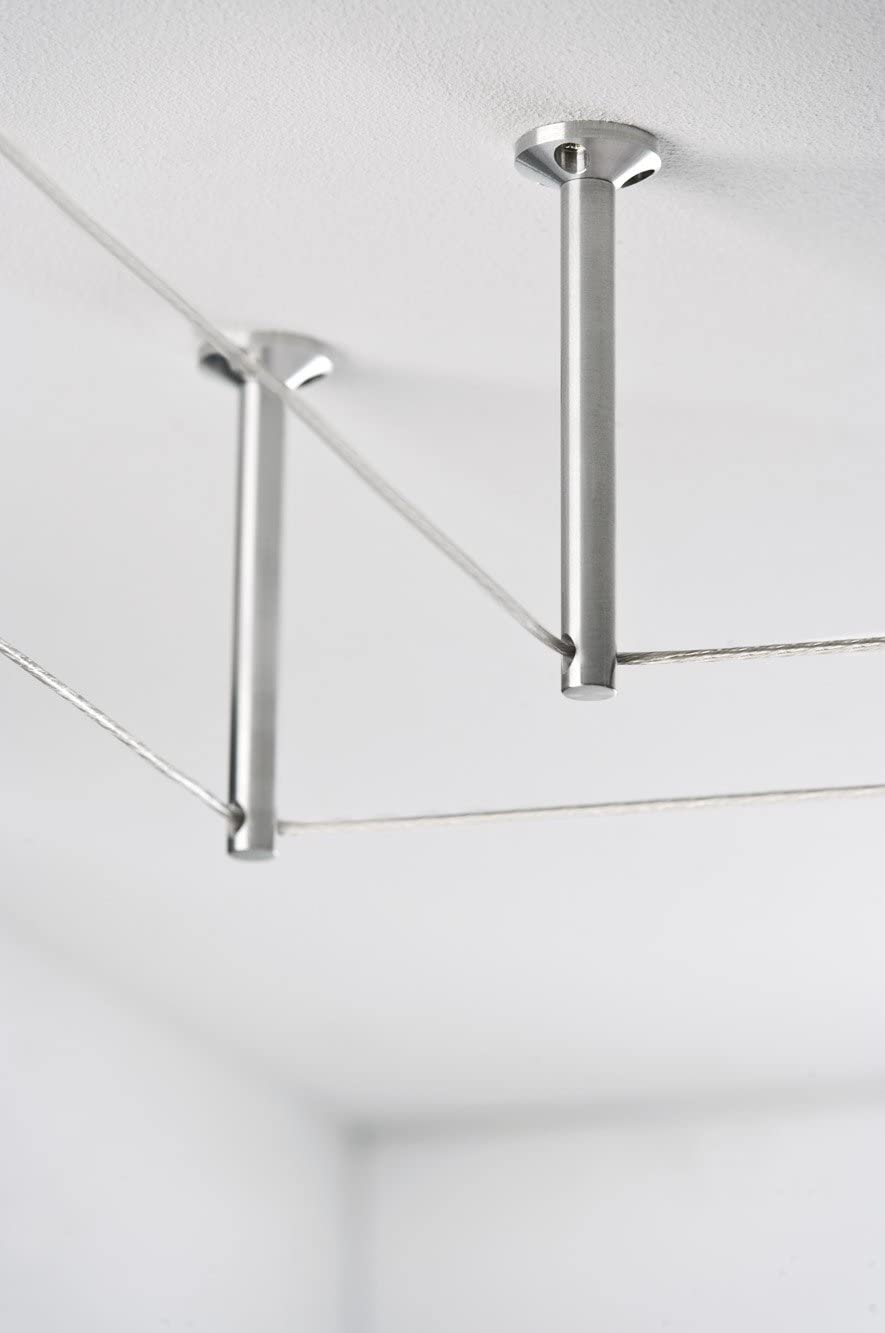 Paulmann 17806 Cable Accessory Deflector/Suspension for Tension Cable 1 Pair 165 mm Chrome matt Accessories Halogen Cable Systems 12V Includes dowels and Bolts - Image 2