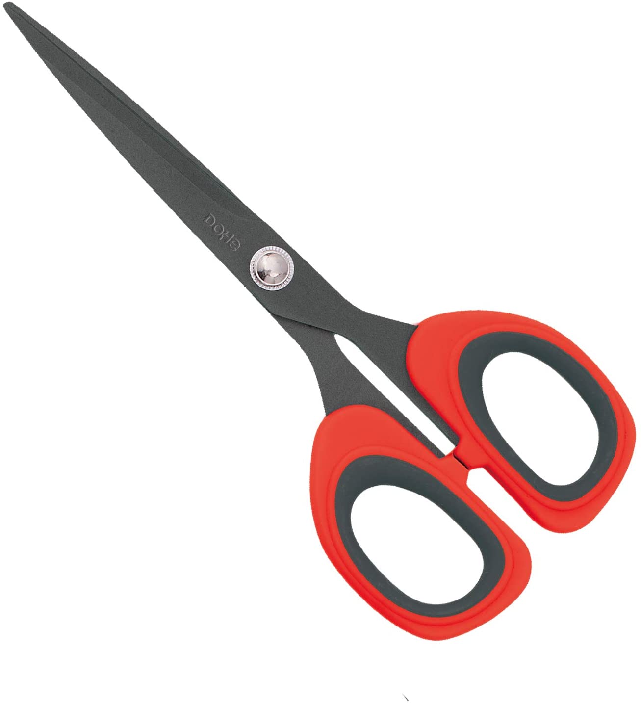Dohe - Ergonomic Anti-Adhesive Scissors 175 mm Red/Gray