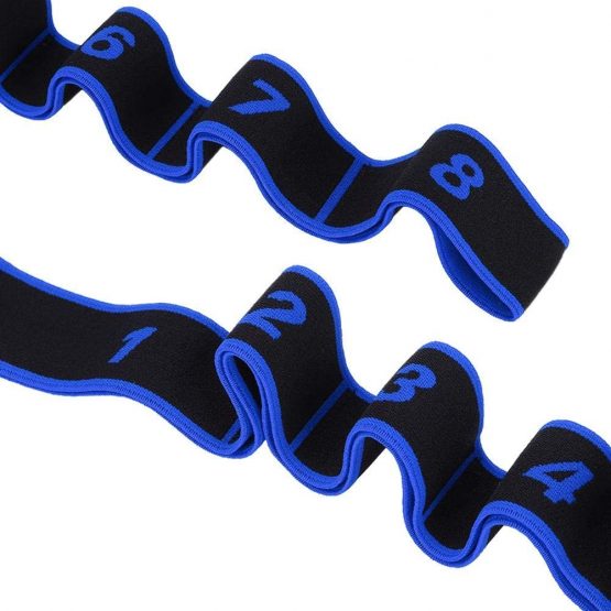 Keenso Resistance Band, 4 Colors 8 Loops Yoga Resistance Band Latin Dance Elastic Stretching Belt Fitness Exercise Pulling Strap - Image 4