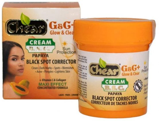 G&C + Papaya Black Spot Corrector 30ml (1 fl oz) - clears marks, spots, blemishes, acne, pimples & lightens skin