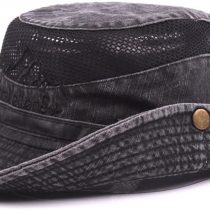 THENICE Unisex Cotton Sun Cap Outdoor Bucket Mesh Boonie Hat