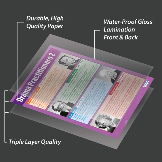 Drama Practitioners 2 | Drama Posters | Laminated Gloss Paper measuring 850mm x 594mm (A1) | Theatre Posters for the Classroom | Education Charts by Daydream Education - Image 3