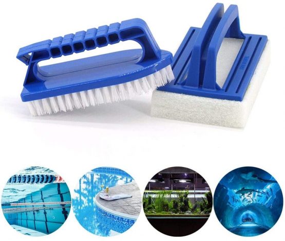 Lifreer Hot Tub Cleaning Kit Accessories include Scrubbing Brush, Paddling Pool Brush for Spas and Hot Tub Cleaning