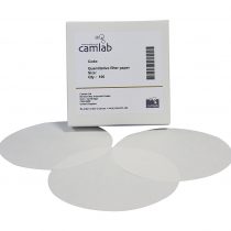 Camlab 1171167 Grade 15 [42] Quantitative Filter Paper, Very Slow Filtering, Ashless, 42.5 mm Diameter (Pack of 100)
