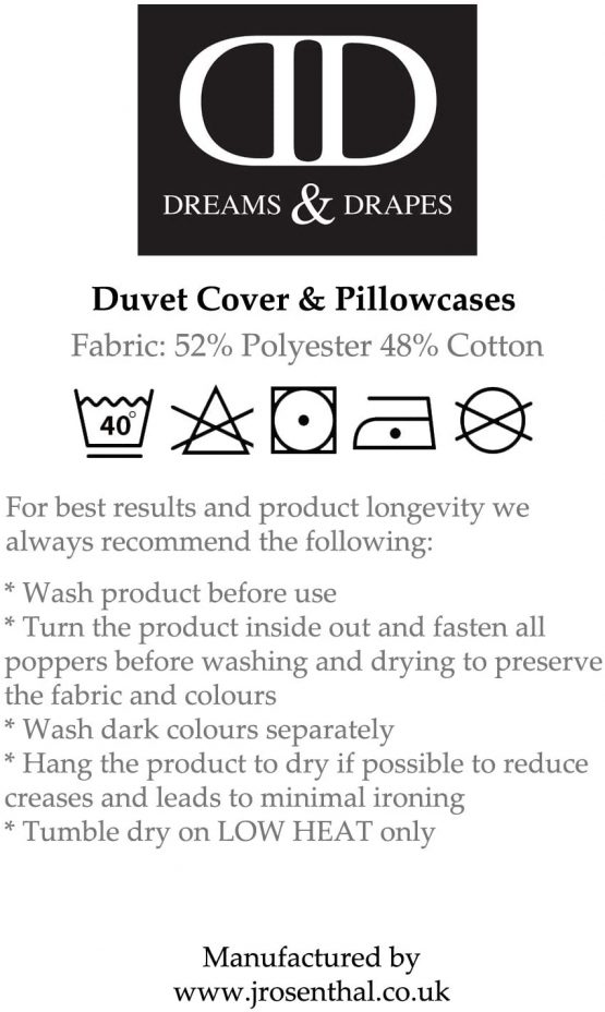 Dreams & Drapes - Marinelli - Easy Care Duvet Cover Set | Double Bed Size | Teal Bedding - Image 4
