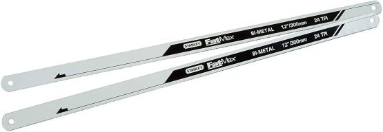Stanley FMHT0-20195 Hojas de Sierra bimetal FatMax 24dpp (Pack 2 ud), Silver