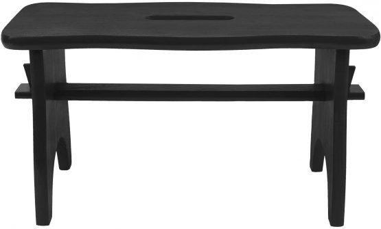 Creative Deco Black Small Toddler Child Wooden Chair Foot Stool Step | 38 x 19 x 21 cm | Small Unpainted Unfinished | Pinewood | Perfect for Children, Kids, Feet, Nursery & Kitchen - Image 3