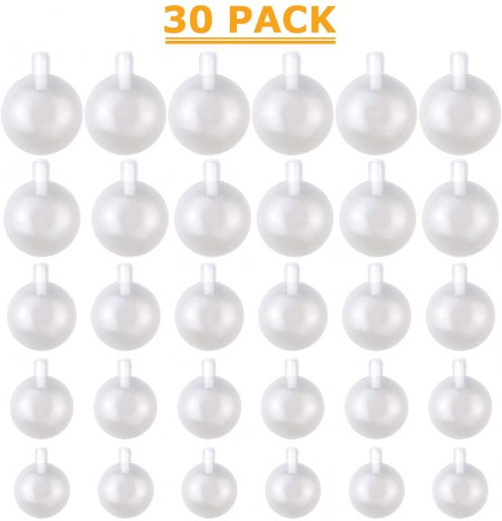 AYE Squeakers Toy Fit Repair Pet Baby Toys Noise Maker Replacement 30 Pieces Sizes from 35mm to 65mm