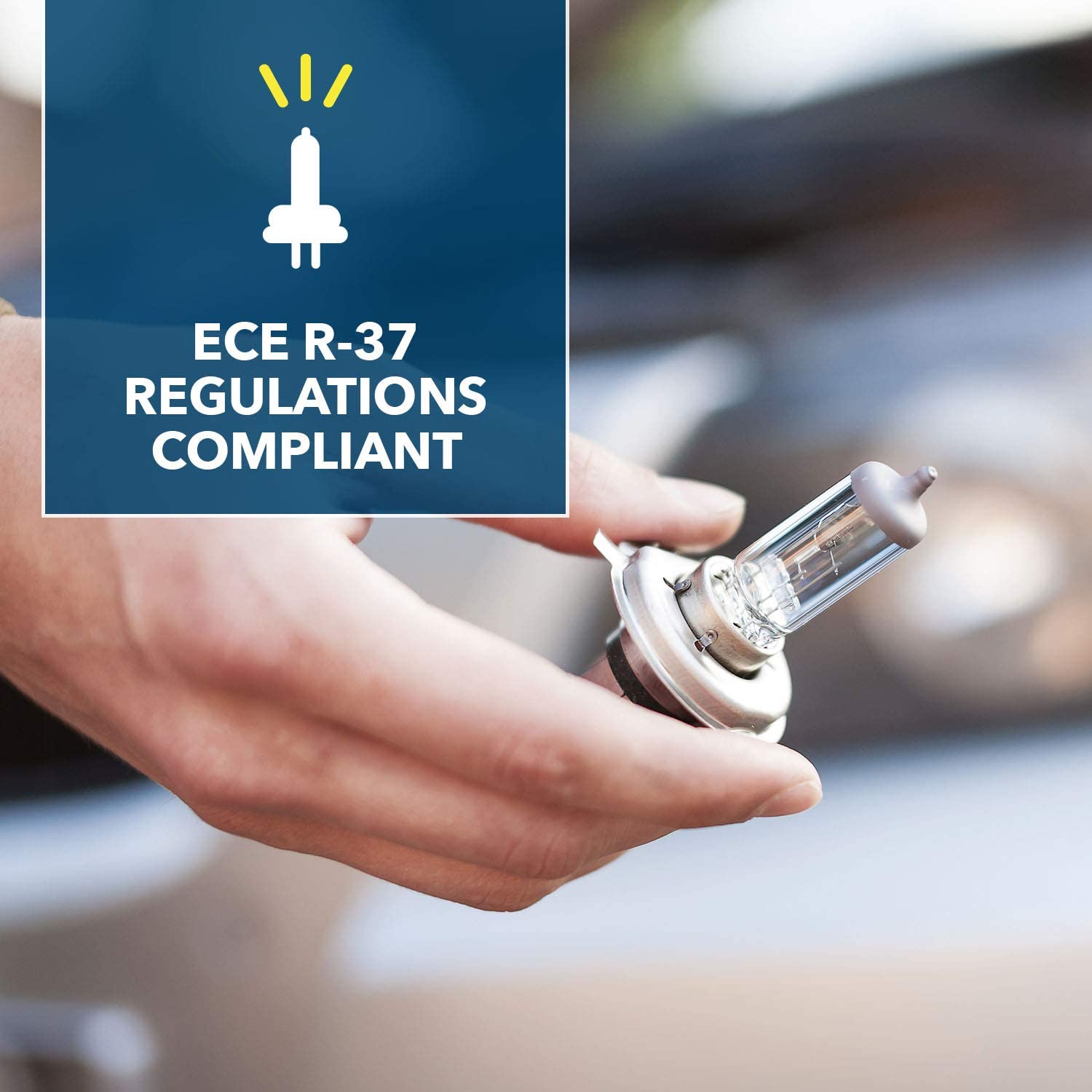 Simply S499BL H7 Car Headlight Bulb, 12V, 55W, meets relevant requirements with ECE R-37, UV Filter - Image 2