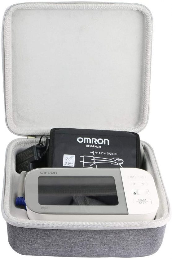 Khanka Hard case Storage Bag for Omron X7 Smart Home Blood Pressure Monitor. (Case for Omron X7, Gray&White) - Image 4