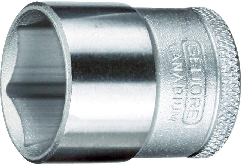 GEDORE Socket, 3/4" 20 mm drive, Hexagonal, 24 mm width, Tool, 32 24, Chrome-plated steel, Silver