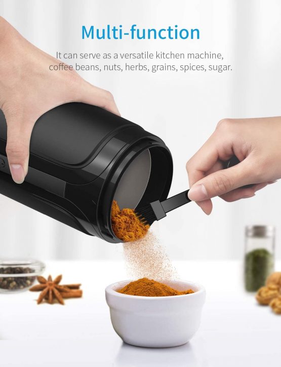 SHARDOR Coffee Grinder Electric, 70g Large Grinding Capacity Spice and Coffee Bean Grinder, Grinder for Grains and Herbs with Stainless Steel Bowl - Image 4