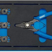 Draper 63196 Interchangeable Circlip Plier 5 Piece Set in 1/4 Eva Insert Tray