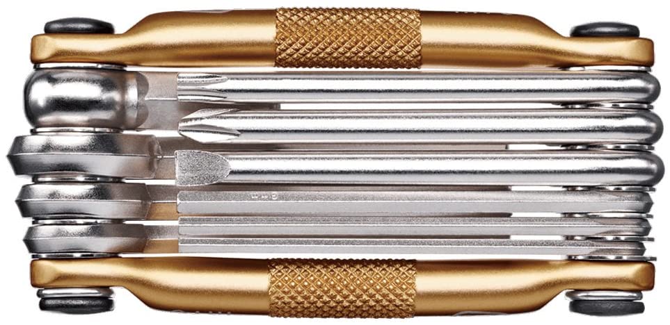 Crankbrothers Multi-10 Bicycle Multi-Tool, Gold, Each