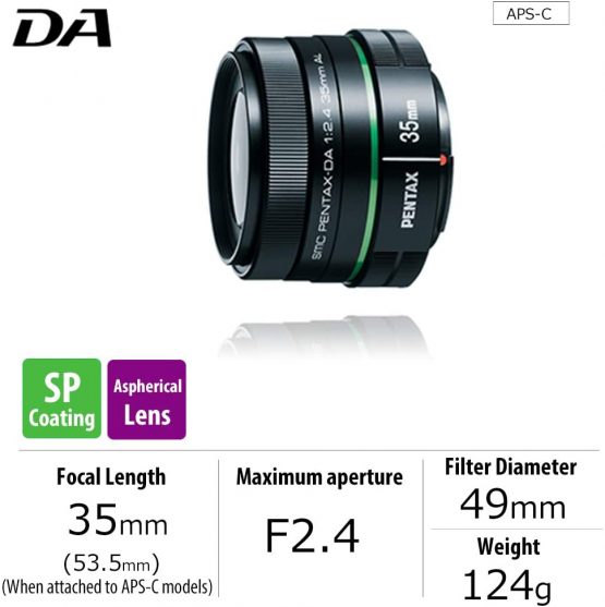 Pentax Smc -DA 35 mm F2.4 AL Standard Aspherical Lens - Image 2