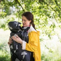 BundleBean Babywearing:All-Weather Waterproof Sling and Carrier Cover (Silver Lightning)
