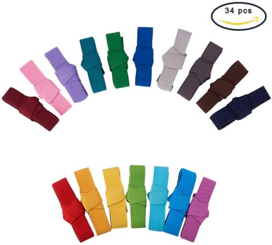 BENECREAT 34M (37 Yards) Ribbon Elastic Stretch Elastics for Hair Ties Headbands - 34 Colors by 1M - Image 3