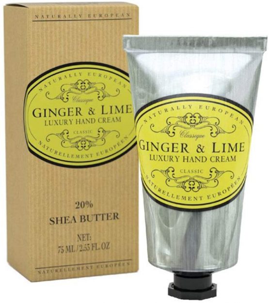 Naturally European Ginger & Lime Luxury Hand Cream Boxed 20% Shea Butter 75ml| Combats Dry Skin For Those Hardworking Hands | Hand Cream, Hand Cream for Very Dry Hands, Shea Butter