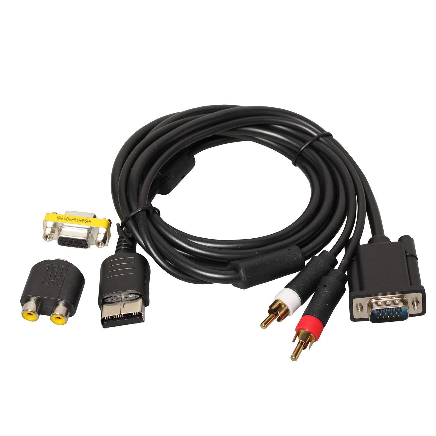 SEGA DC VGA Cable SEGA Dreamcast VGA Cable HD Adapter DC VGA BOX (1pc), Gold