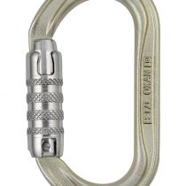 Petzl M72A TL NEW OXAN High-Strength Oval Carabiner, Size: Triact-Lock, Gold