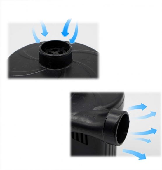 Yunjiadodo Electric Air Pump, Quick-Fill Electric Rechargeable Inflator for Inflating/Deflating Inflable Boat, Air Mattress, Inflated Toy, 3 Nozzle Included (USB Adapter:5V) - Image 4