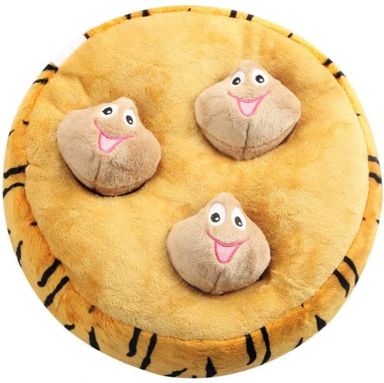 IFOYO Squeak Dog Toys, Large Durable Hide and Seek Puzzle Plush Interactive Dog Toys for Large Medium Small Dogs, Pets, Christmas Dog Toy, Yellow - Image 3