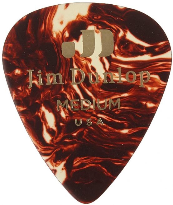 Dunlop 483R05MD Genuine Celluloid, Shell, Medium, 72/Bag