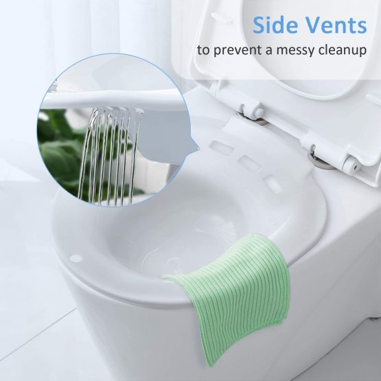 Sitz Bath for Toilet - Portable Sitz Bath Basin for Hemorrhoids Treatment, Postpartum Care, Pregnant Women, Perineal, Episiotomy Soak Relief, and Elderly - Fits Standard Toilets and Commode Chair - Image 3