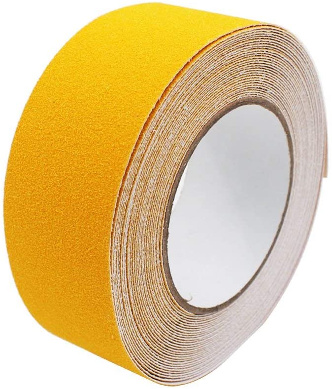 Gebildet Adhesive Anti-Slip Safety Tape, Skid Tape Roll, High Traction Strong Grip Abrasive, Use Indoor and Outdoor (5cm x 10m, Yellow) - Image 2