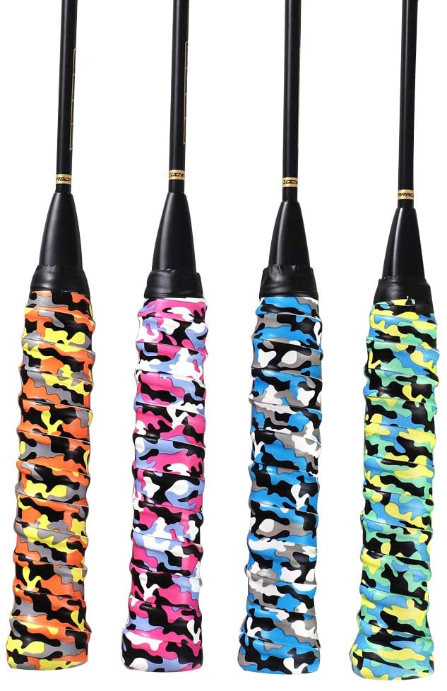 YJZQ 5Pcs Tacky PU Raquet Grips Tennis Badminton Squash Racket Overgrip ...