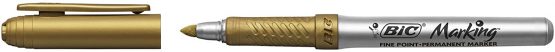 BIC Marking Metallic Colours Permanent Medium Bullet Tip Markers - Gold and Silver, Counter Display of 24 - Image 3