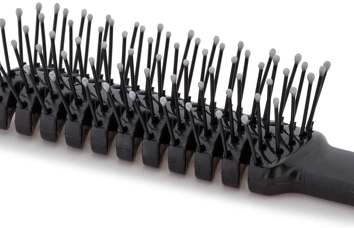 Termix Skeleton Hairbrush Professional, lightweight, detangling hairbrush with nylon bristles Large Size, Black/White, Grande - Image 2