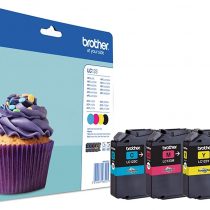 Brother LC-123BK/LC-123C/LC-123M/LC-123Y Inkjet Cartridges, Black/Cyan/Magenta/Yellow, Multi-Pack, High Yield, Includes 4 x Inkjet Cartridges, Brother Genuine Supplies