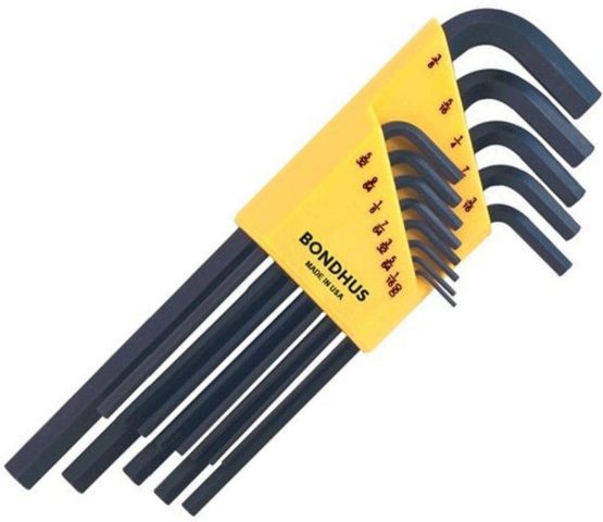 Bondhus 12137 HLX13L L-Wrench Set 0.050"-3/8", Black