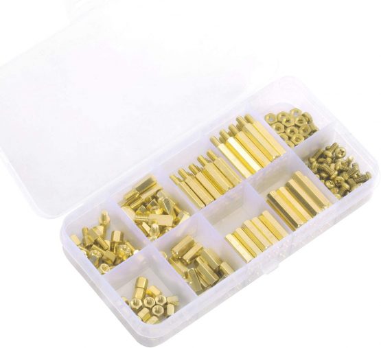 Litorange 320 Pieces M2 Male Female Hex Brass Spacer Standoff Screw Nut Threaded Pillar PCB Motherboard Assortment Kit - Image 4