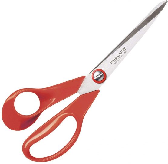 Fiskars Left-Handed General Purpose Scissors, Scissors Length: 21 cm, Steel/Synthetic Material, Classic, 1000815