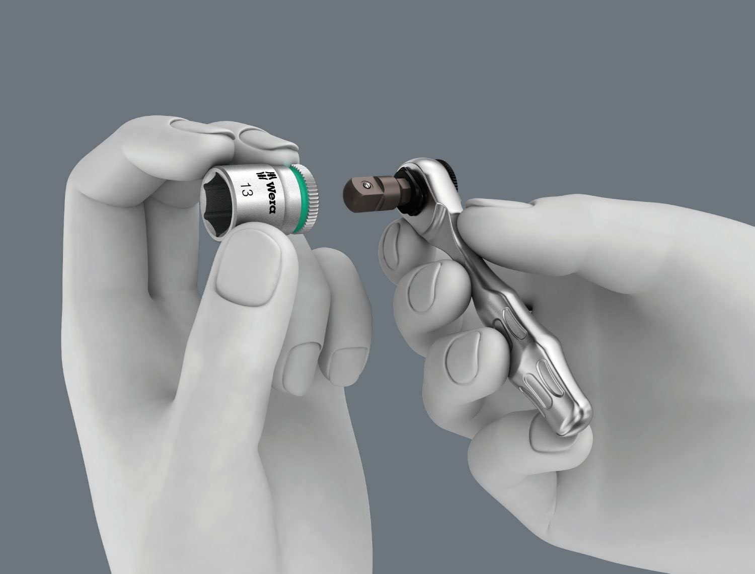 Wera Tool-Check 1 SB Zyklop Mini bit-ratchet, screwdriver, bits & socket set, 38pc, 05073220001, Multi-colour, / - Image 2