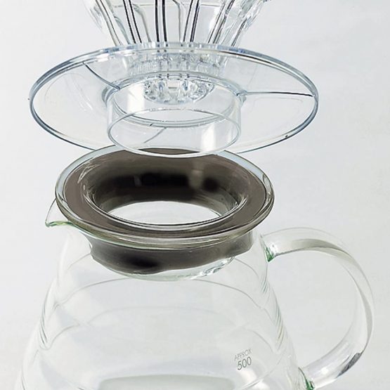 Hario V60 Range Server | Glass Portable Heat Resistant Coffee Pot & Serving Jug with Handle, Clear, 360ml - Image 2